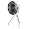 thumbnail image 2 of Ventilador portátil para acampar con 3 niveles de temporizador ajustable, carga USB, para exteriores, con trípode desmontable, color blanco, 2 of 14