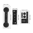 thumbnail image 2 of KAKOWELY 1 Set Car Button Repair Kit Dash Panel Decal Matte Black for Car Owners, 2 of 8
