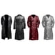 thumbnail image 4 of Abrigo clásico de cuero para hombre, color negro, talla M, chaqueta cruzada elegante y duradera, adecuada para todas las estaciones, 4 of 4