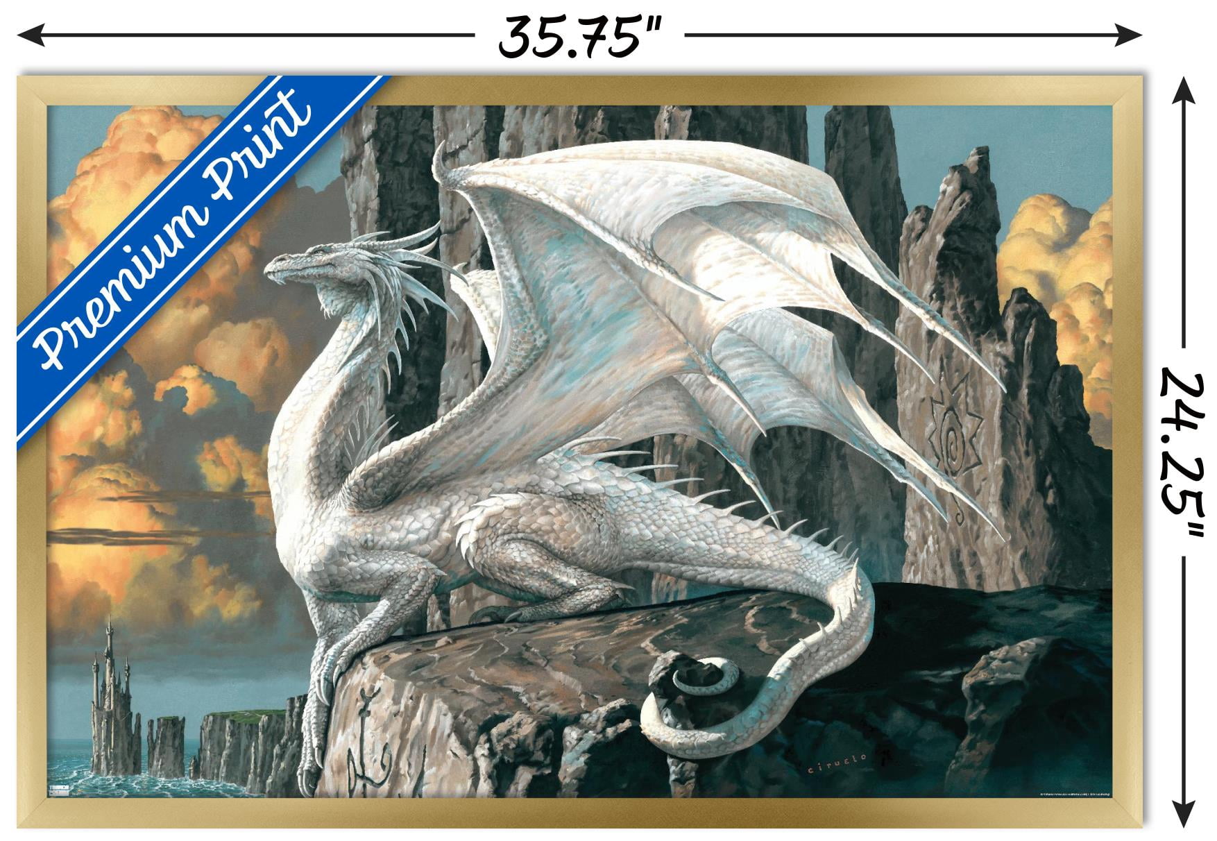 Ciruelo - Hobsyllwin Wall Poster, 22.375" x 34", Framed