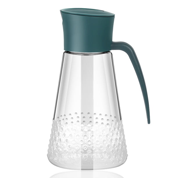 Dispensador de aceite y vinagre para cocinar, tapa con interruptor automático, boquilla antigoteo, botella a prueba de fugas para uso en la cocina