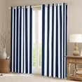 thumbnail image 2 of Erosebridal Teens Abstract Curtains Pack of 2 (38x45), Navy Geometric 30%-50% Blackout Curtains for Bedroom, Modern Fasgion 30%-50% Black Out Curtains, Window Curtains Room Decoration, 2 of 6
