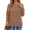 thumbnail image 2 of Fantaslook Pullover Sweatshirts for Women Crewneck Long Sleeve Shirts Casual Tunic Tops Fall Clothes, 2 of 9