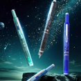 thumbnail image 4 of Fountain Pen Retractable 0.38mm Blue&black Ink Transparent Barrel Includes 5 Refillable Ink Cartridges for Smooth Writing No Leaking (Blue), 4 of 6