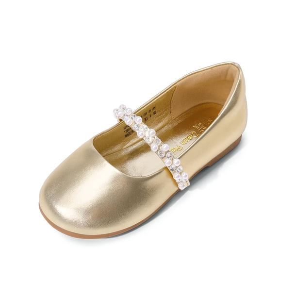 Zapatos DREAM PAIRS Bailarinas Mary Jane con Correa de Perlas Talla 6 para Niña Pequeña