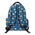 thumbnail image 2 of KUIFORTI Red Car Print Boys Backpack Kids School Bag Durable Polyester with Side Pockets Adjustable Straps Back to School Gifts, 2 of 7