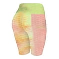 thumbnail image 4 of Gibobby Pantalones dama Tie-dye Running Biker Shorts Pantalones Leggings Mujeres Stretch Arrugado Yoga Fitness Yoga Pantalones(Rosa， XXL), 4 of 5
