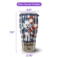 thumbnail image 5 of Patriotic Bichon Frise 4th of July Independence Paws 30oz Stainless Steel Tumbler Insulated Cup with Lid Bichons Dog Lovers Gifts Idea - 02010, 5 of 5