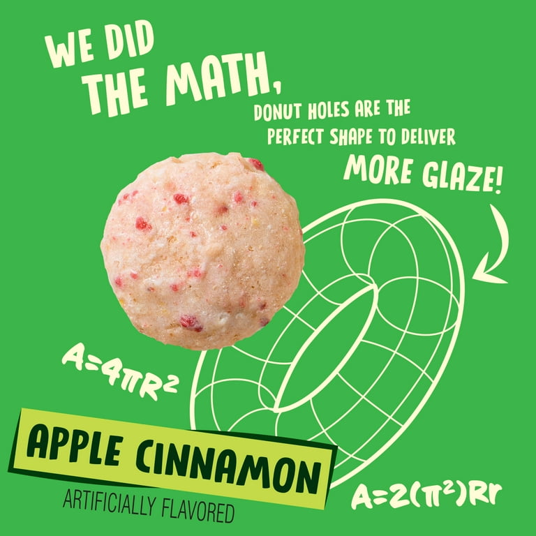 Kellogg's Apple Jacks Glazed Donut Holes Apple Cinnamon Breakfast