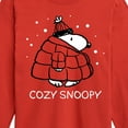 thumbnail image 3 of Peanuts - Cozy Snoopy - Toddler & Youth Long Sleeve Graphic T-Shirt, 3 of 6