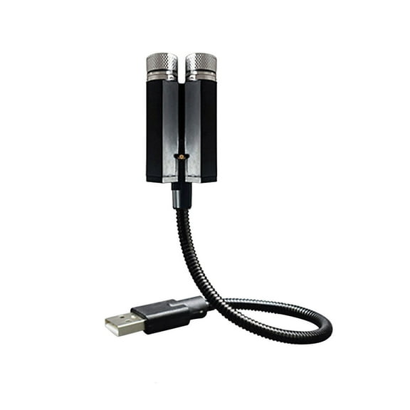 Car Star Ceiling Light | USB-Powered Voice Control Music Light | Adjustable Starlight Projector for Car & Room Decor | 360° Rotation