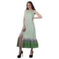 thumbnail image 3 of Moomaya Robe Imprimée Femme Fête Mariage Tenue de Fête Col Licou Robe Maxi en Rayonne, 3 of 4
