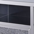 thumbnail image 3 of Benjara Noe 59" Wood TV Entertainment Media Console- Faux Diamond Inlay- Silver, 3 of 5
