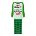 thumbnail image 4 of Fiomva Matching Christmas Pajamas for Family, Funny Holiday Cute Let It Snow Print Tops and Plaid Pants Xmas Sleepwear Pjs Set, 4 of 8