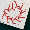 thumbnail image 4 of DEEPCRAFF 10Pcs Plastic Pegboard Hooks for Garage Tool Hanging Organizer Red Color, 4 of 8