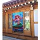 thumbnail image 3 of Cortina de puerta de La Sirenita para puerta, cortina opaca con estampado de patrón, cortina divisoria de ambientes, tapiz para decoración del hogar, 34" de ancho x 56" de largo, 3 of 7