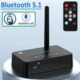 thumbnail image 2 of Bluetooth 5.1 Audio Adapter with NFC AUX 3.5mm Mic Remote - Wireless Music Transmitter & Receiver for TV, 2 of 5