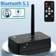 thumbnail image 2 of Bluetooth 5.1 Audio Adapter with NFC AUX 3.5mm Mic Remote - Wireless Music Transmitter & Receiver for TV, 2 of 5