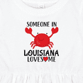 thumbnail image 4 of Inktastic Someone in Louisiana Loves Me Girls Baby Dress, 4 of 5
