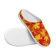 thumbnail image 3 of Wukai Vintage maple leaves autumn Print Women's Indoor Bedroom Slipper Slip On Shoes, Unisex House Shoes with Anti-Skid Sole for Men, Gift for Women Men-39/40, 3 of 7