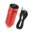 thumbnail image 1 of Power Supply Large Capacity Simple Operation Rotary Adapter Circuit Protection Tattoos Supplies Wireless Connector Alumium Alloy Red, 1 of 7