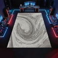 thumbnail image 4 of Abstract Grey Swirl Area Rugs, Ombre Gray Brown Design Carpet, Non Slip Low Pile Washable Indoor Rug for Living Room Bedroom Gameroom Study Office Entrance Foyer 3x5ft, 4 of 8