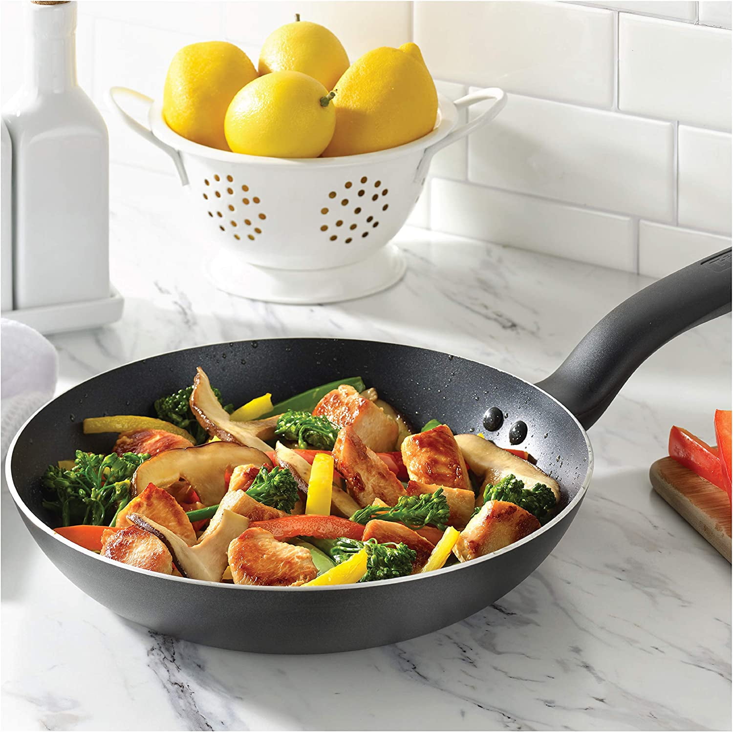 Nonstick Omelet Pan, Made of Durable Steel with a Teflon Coating, 10 ¾” Dia.