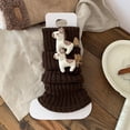 thumbnail image 5 of Yuanlong Womens Leg Warmers Ribbed Knit Checkered Pattern Stirrup Socks Cute Fashion Slouch Socks For Valentine' Day Spring, 5 of 6
