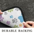 thumbnail image 6 of White Dog Paw Footprint Door Rugs,Washable Non Slip Door Mats Indoor,Decorative Door Mats,Entry Mat Indoor for Entrance,Bedroom,Kitchen,Bathroom,30"x17", 6 of 6