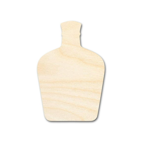 Unfinished Whisky Bottle Silhouette 8" / 1/4"