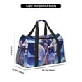 thumbnail image 3 of Zufioo Night Sky Winged French Bulldog Print Hand-Held Messenger Travel Bag, Business Travel Luggage Bag Overnight for Men and Women, 3 of 7
