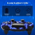 thumbnail image 4 of Wireless Controller Compatible with P4/P4 Slim/P4 Pro/Windows PC, Blue, 4 of 8