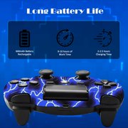 Wireless Controller Compatible with P4/P4 Slim/P4 Pro/Windows PC, Blue