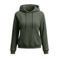 thumbnail image 4 of Maplenight Waffle Hoodies for Women Drawstring Long Sleeve Pullover Sweatshirt Top Fall Casual Hoodies with Pocket, 4 of 4