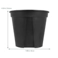 thumbnail image 2 of COSMOBETTY 4Ud Maceta Para Plantar De Plástico Negro Para Y Patio Fácil De Usar, 2 of 6