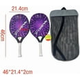 thumbnail image 2 of 1 Pair Beach Tennis Rackets with Bag Shock Absorption Beach Tennis Paddles for Child Beach Tennis Racquet for Park Outdoor, 2 of 7