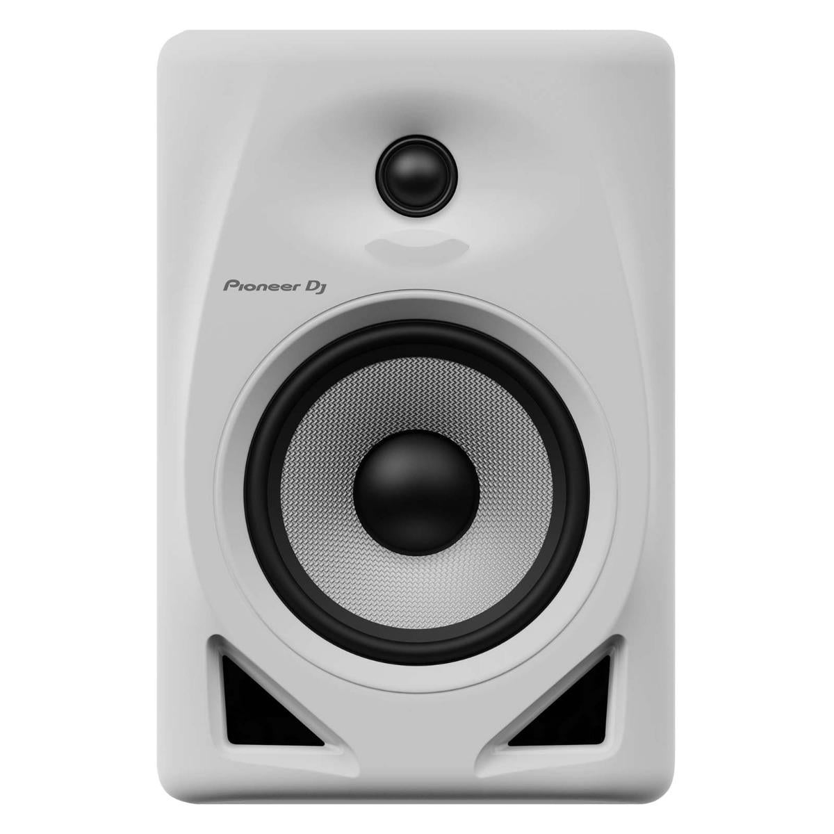 Pioneer DJ DM-50D-BT-W 5" White Bluetooth Desktop Monitor System with Monitor Stands Package