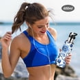 thumbnail image 5 of Yayeee 33oz Insulated Water Bottle Double Wall Stainless Steel with Flip Straw Lid, Blue Floral Pattern, 5 of 7