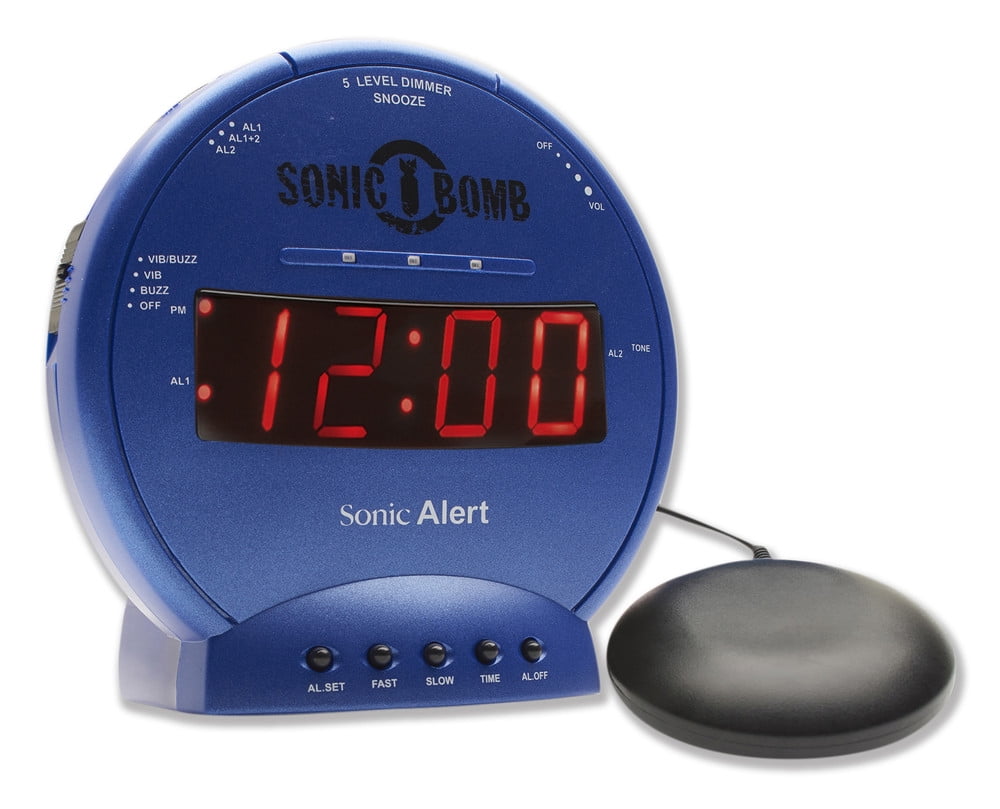 Super Extremely Extra Loud Alarm Clock for Heavy Sleeper Battery Backup Nullify