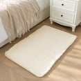thumbnail image 2 of Sleep Zone Ultra-Soft Plush Area Rug 2×3 Feet, Beige Non-Slip Fuzzy Rug for Entryway/Bedroom, 2 of 9