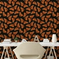 thumbnail image 2 of Ambesonne Spring Peel & Stick Wallpaper for Home, Tropical Butterfly Nature, 13"x36", Dark Orange Black, 2 of 5