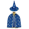 thumbnail image 1 of Capa de bruja del cabo del mago con sombrero, accesorios de disfraces de Halloween para fiestas infantiles Zhivalor OTTO-LD-221156-2, 1 of 6