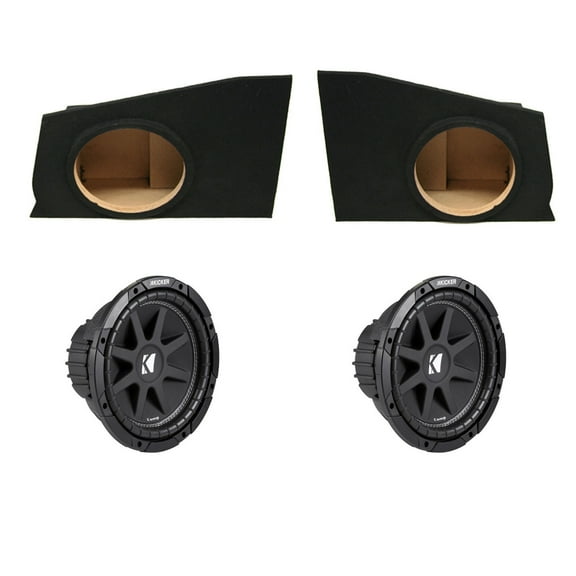 10-15 Chevy Camaro Corner Dual 10" Kicker Comp C10 Sub Subwoofer Box Package New