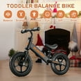 thumbnail image 3 of WLRETMCI Toddler Balance Bicycle for Boys Girls Age 2 to 5 Years 12 inch Kids Balance Bikes for Toddlers Training Birthday Chrismas Gifts, Black, 3 of 8