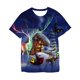 thumbnail image 1 of Disney-Camiseta con estampado 3D de Navidad para niños y niñas, ropa creativa con cuello redondo, Harajuku, tiempo libre, 1 of 5
