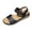 Black, variant on VEKDONE Women's Strappy Sandals Women's Fashion Casual Retro One-Strap Spring And Summer New Breathable And Comfortable Flat Sandals
