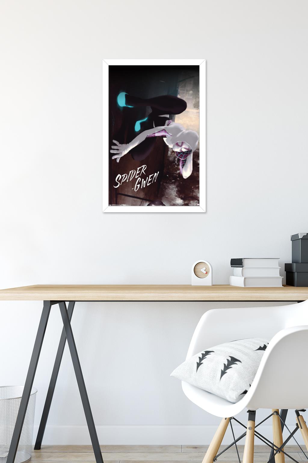 Marvel Comics - Spider-Gwen - Wall Wall Poster, 14.725" x 22.375", Framed