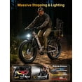 thumbnail image 4 of Jasion Thunder Pro ST Electric Bike for Adults, 750W Rated Moto 52V 20Ah Removable Battery, 26'' x 4'' Fat Tire E-Mountain Bicycle, APP Control Bluetooth, UL2849, Camo, 4 of 9
