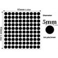 thumbnail image 2 of Tutuviw 100 Pcs Blackout Stickers 5mm Round Led Light Blocking Stickers for Electronics Sleep Light Adjustment Vinyl Stickers LED Light Cover Privacy Stickers Low Tack and Easy to Remove, Black, 2 of 6