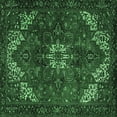 thumbnail image 1 of Ahgly Company Indoor Square Persian Emerald Green Traditional Area Rugs, 8' Square, 1 of 4